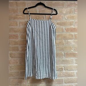 A New Day Striped Linen Dress, Size Medium